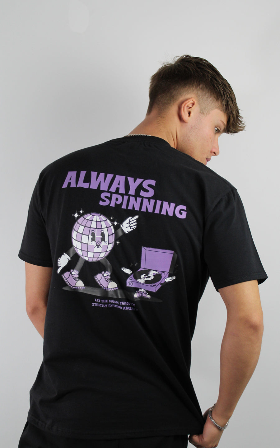 Black Always Spinning T-shirt