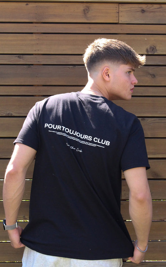 PourToujoursClub Black Basic T-shirt