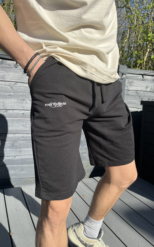 Mens Black Signature Shorts