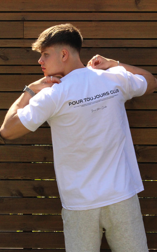 PourToujoursClub White Basic T-shirt