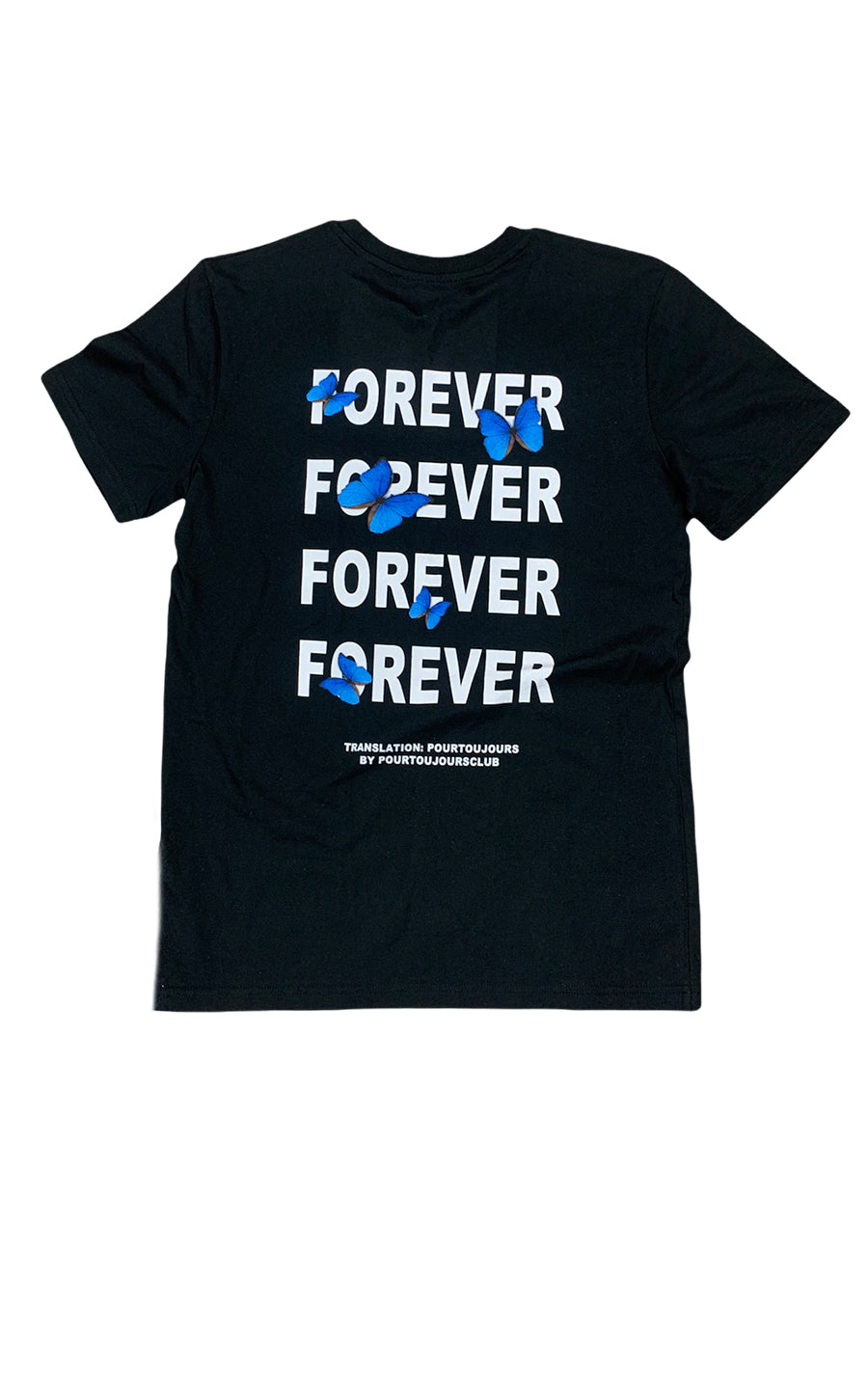 Unisex Black Forever Backprint T-shirt