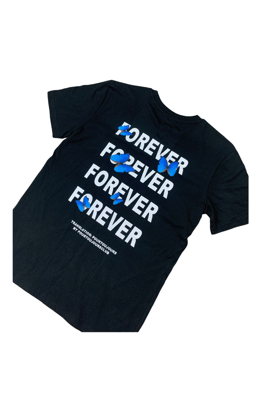 Unisex Black Forever Backprint T-shirt