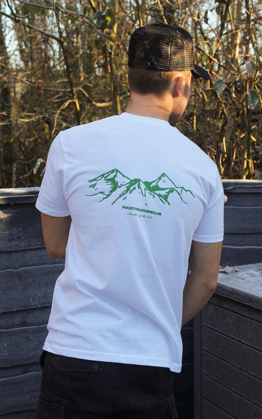 White Mountain Print T-shirt