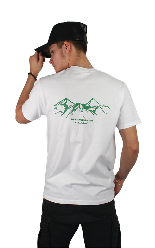 White Mountain Print T-shirt